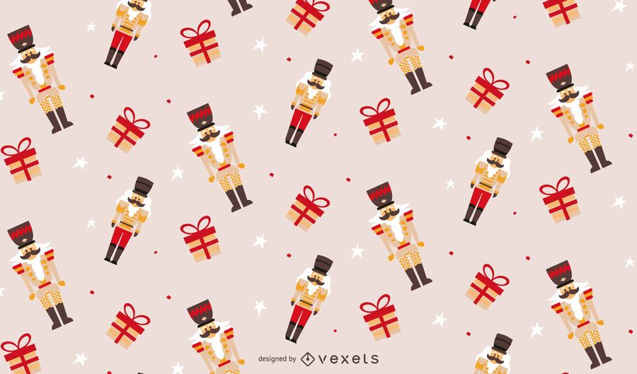 Christmas nutcracker pattern design Christmas nutcracker pattern design