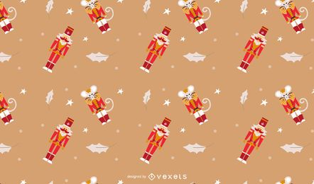 Nutcracker seamless pattern design