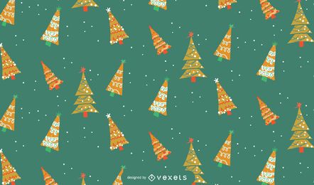Projeto de padrão de árvores de Natal