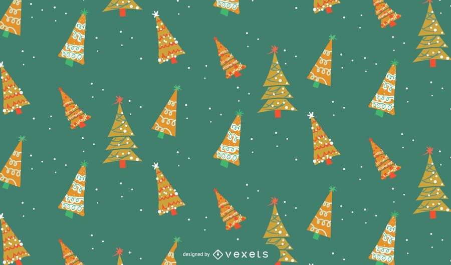 Xmas trees pattern design Xmas trees pattern design