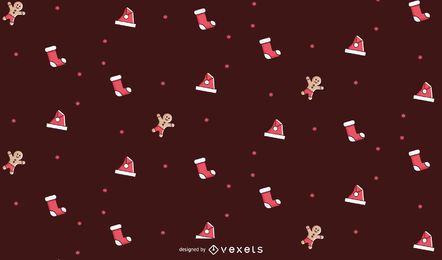 Diseño simple de patrón de navidad Diseño simple de patrón de navidad