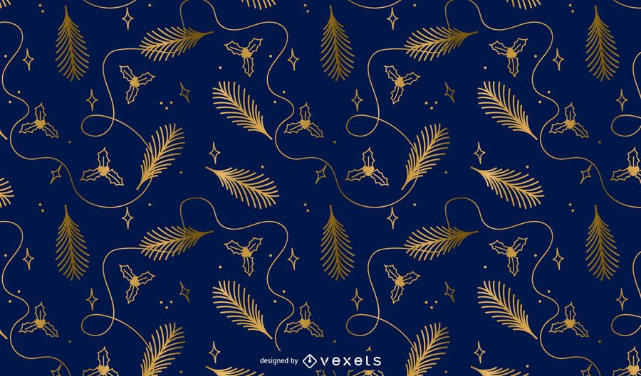Christmas golden pattern design Christmas golden pattern design