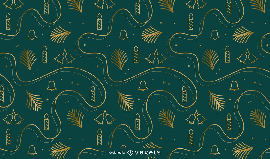 Golden christmas pattern design Golden christmas pattern design
