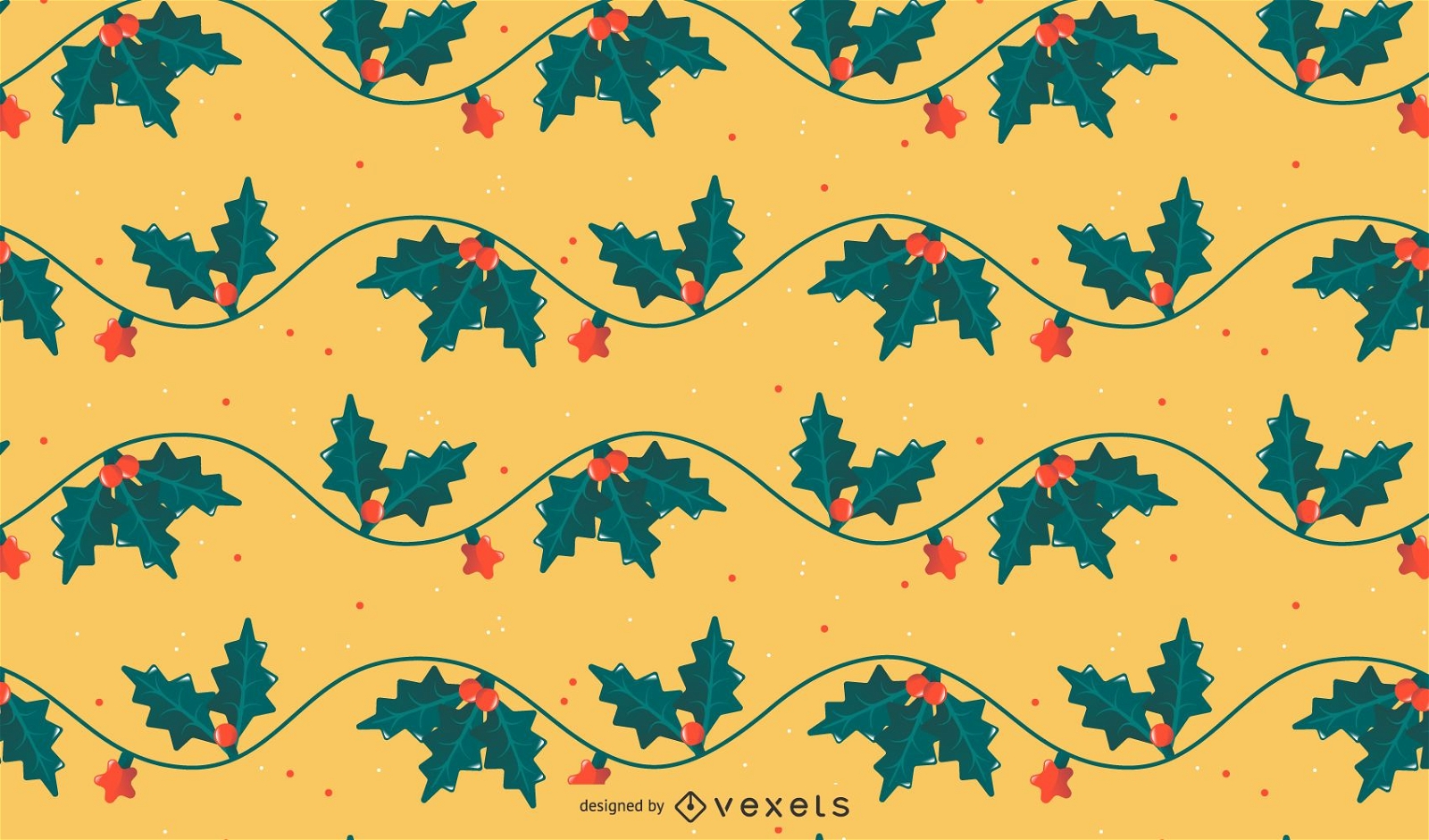 Christmas mistletoe pattern design
