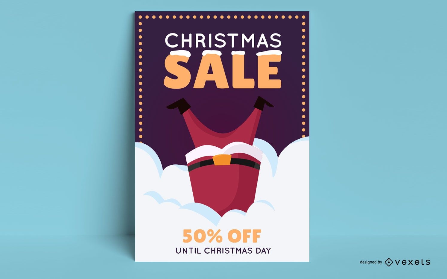 Christmas sale editable poster