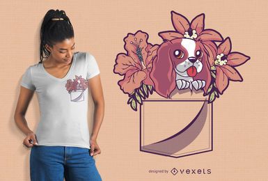 Diseño de camiseta de bolsillo para perros Diseño de camiseta de bolsillo para perros