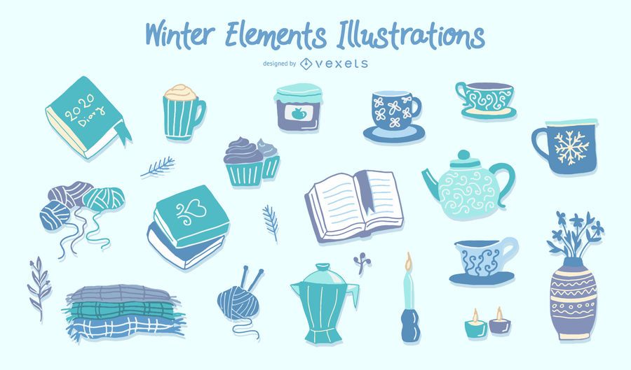 Winter elements collection Winter elements collection
