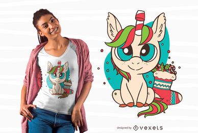 Cute xmas unicorn t-shirt design Cute xmas unicorn t-shirt design