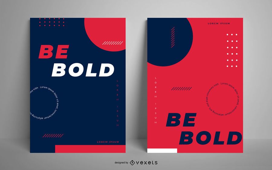 Be bold poster template Be bold poster template