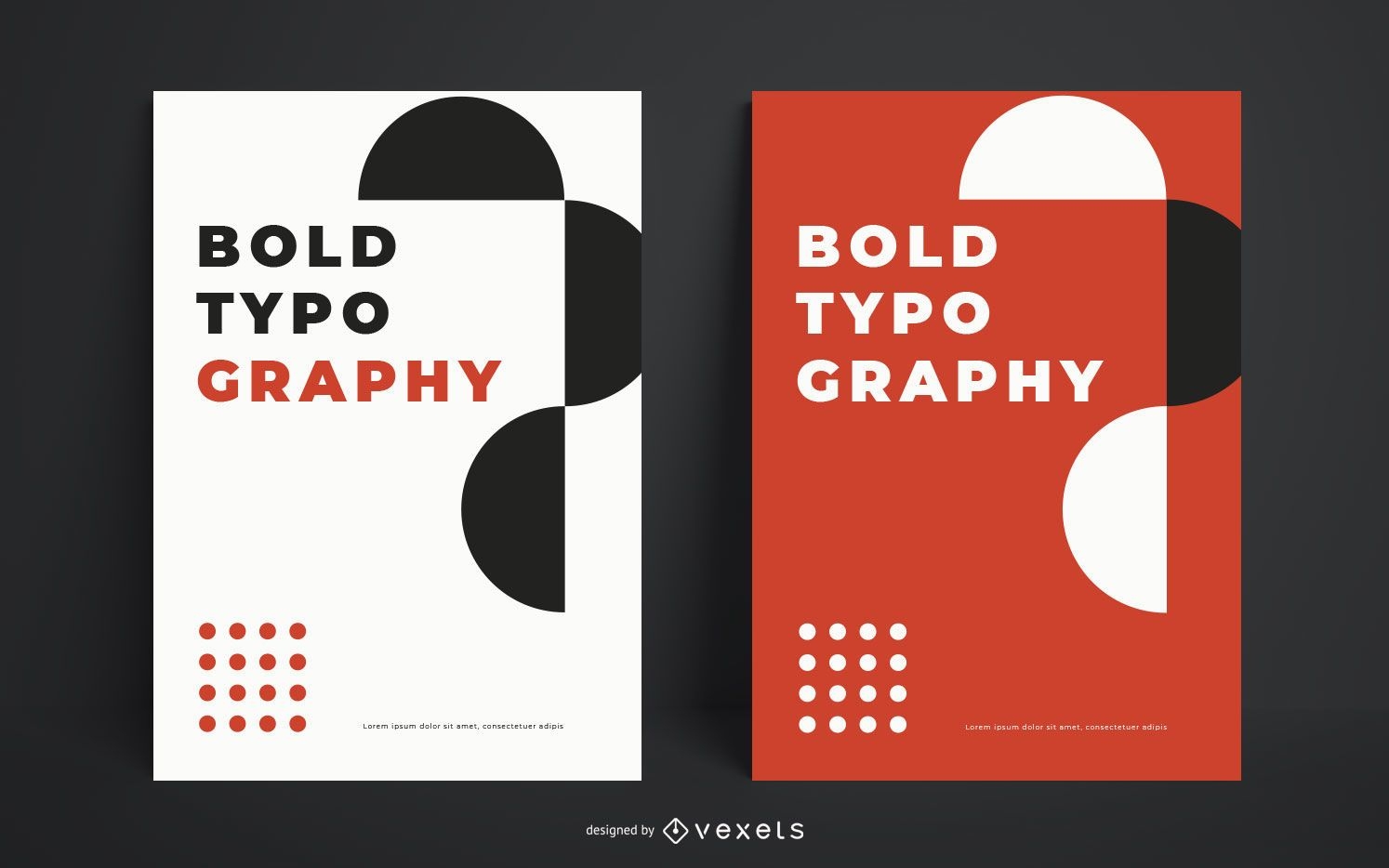 Bold typography poster template