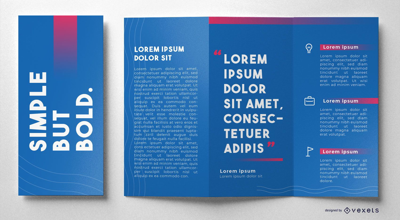 Generic Bold Text Brochure Template