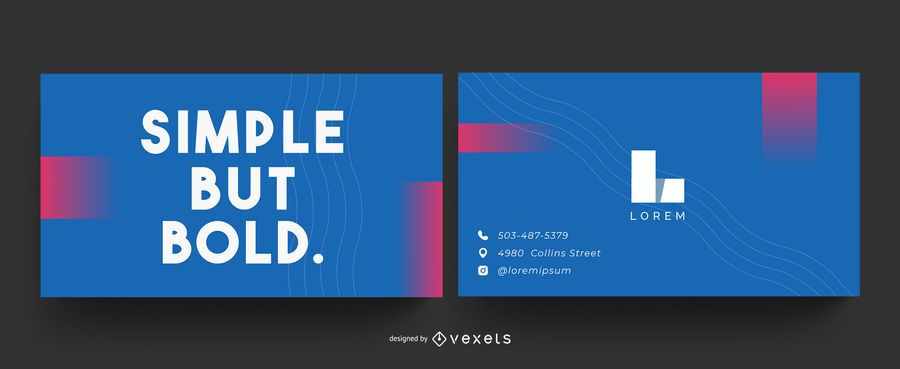 Simple but bold business card Simple but bold business card