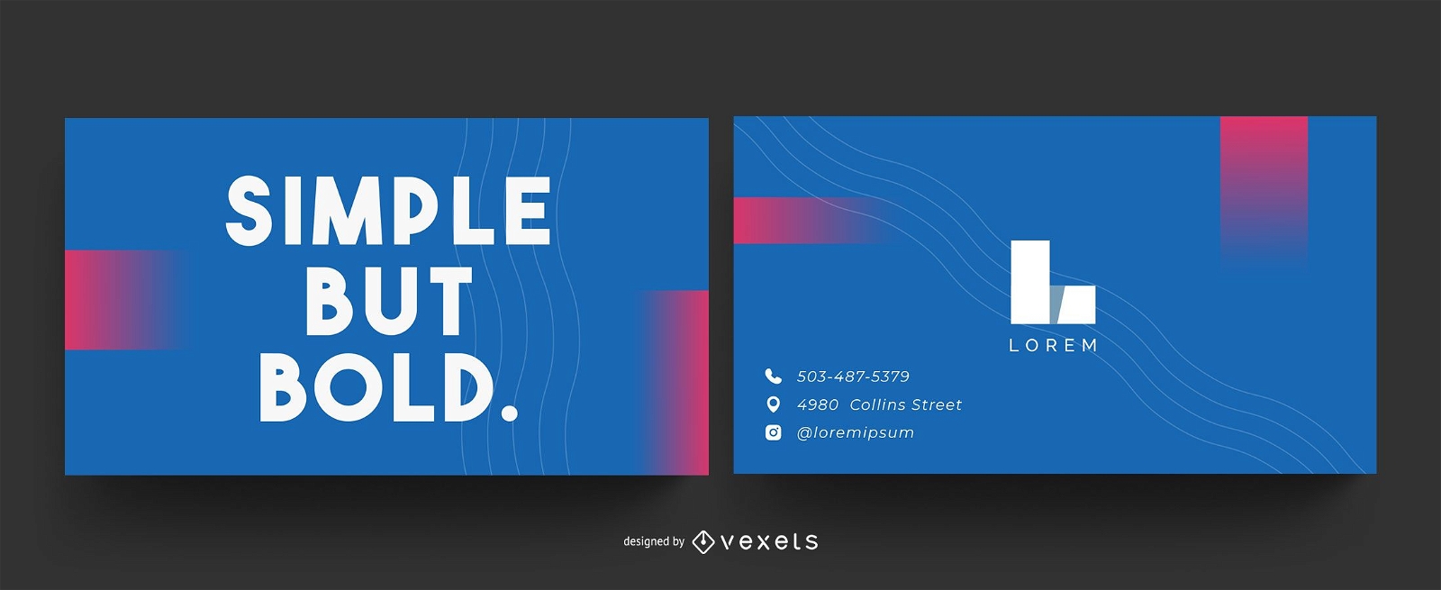 Simple but bold business card