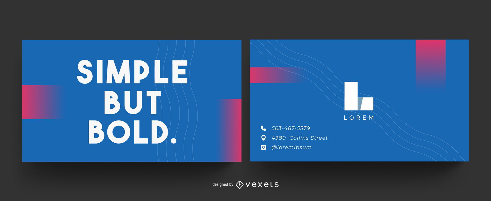 Simple but bold business card