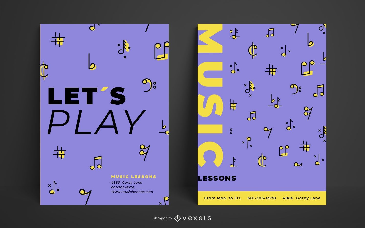 Simple music poster template