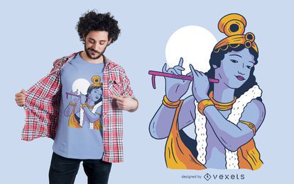 Krishna god t-shirt design Krishna god t-shirt design