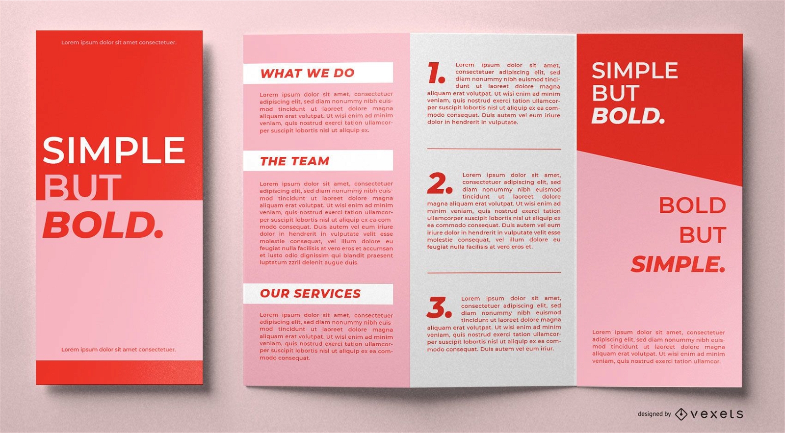 Simple but bold brochure template