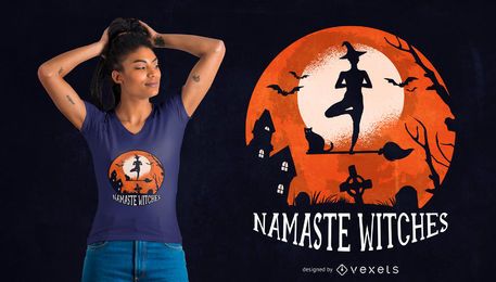 Yoga Halloween Quote T-shirt Design Yoga Halloween Quote T-shirt Design