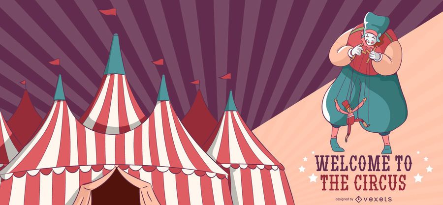 Circus welcome editable banner Circus welcome editable banner