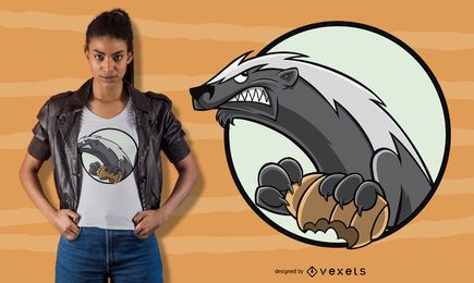 Honey badger t-shirt design Honey badger t-shirt design