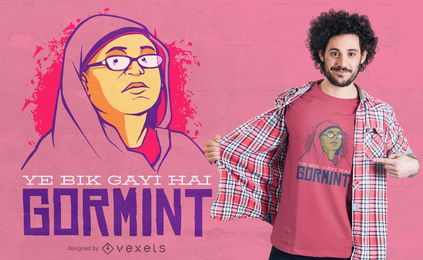 Design de t-shirt de mulheres paquistanesas Meme Quote Design de t-shirt de mulheres paquistanesas Meme Quote