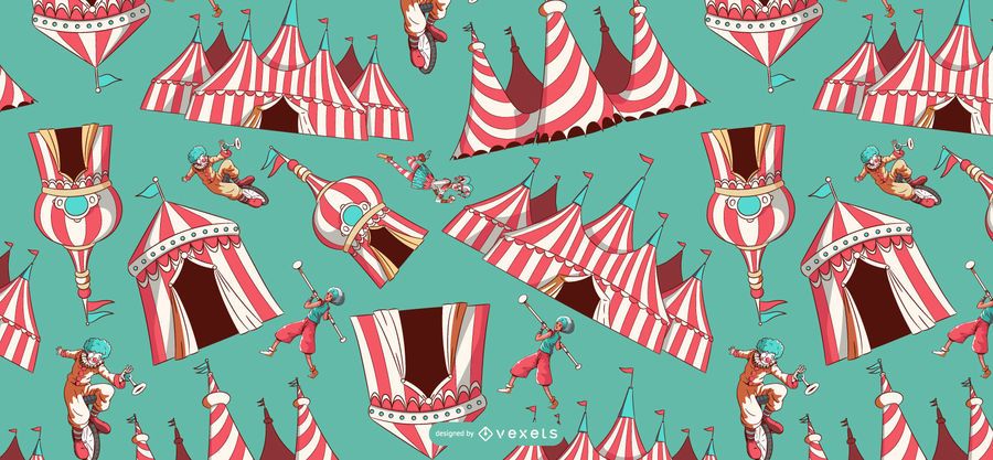 Circus tents pattern design Circus tents pattern design