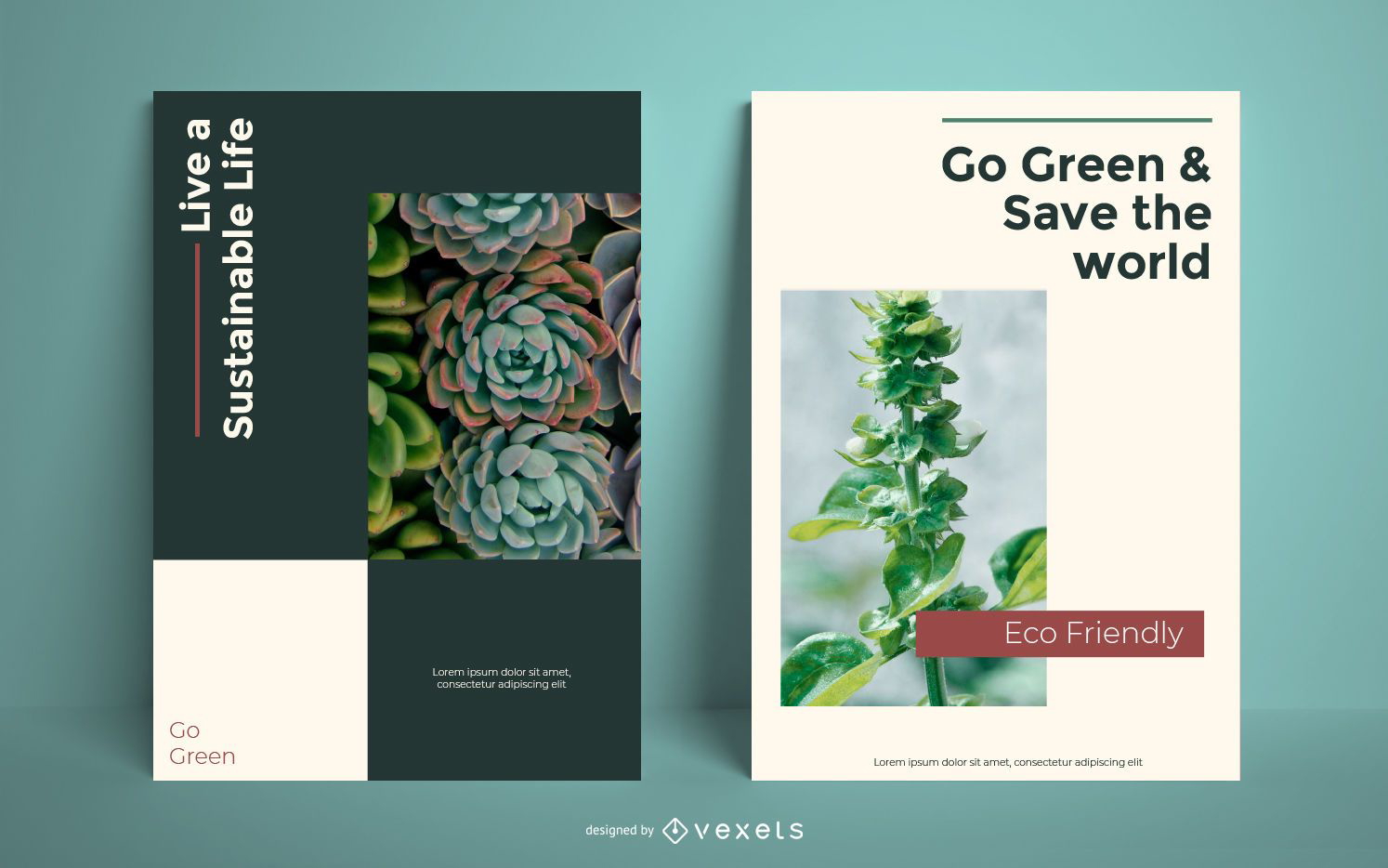 Go green poster template