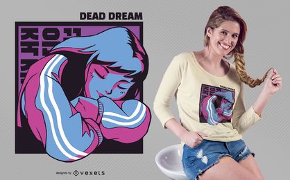 Diseño de camiseta de sueño muerto Diseño de camiseta de sueño muerto