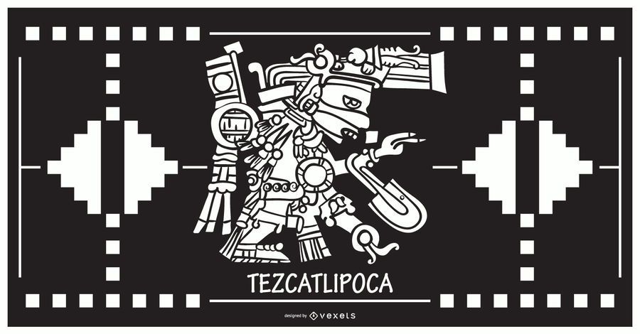 Tezcatlipoca aztec god design Tezcatlipoca aztec god design