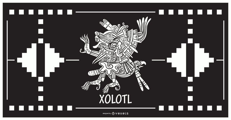 Xolotl aztec god design Xolotl aztec god design