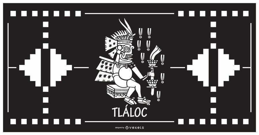 Tlaloc aztec god design Tlaloc aztec god design