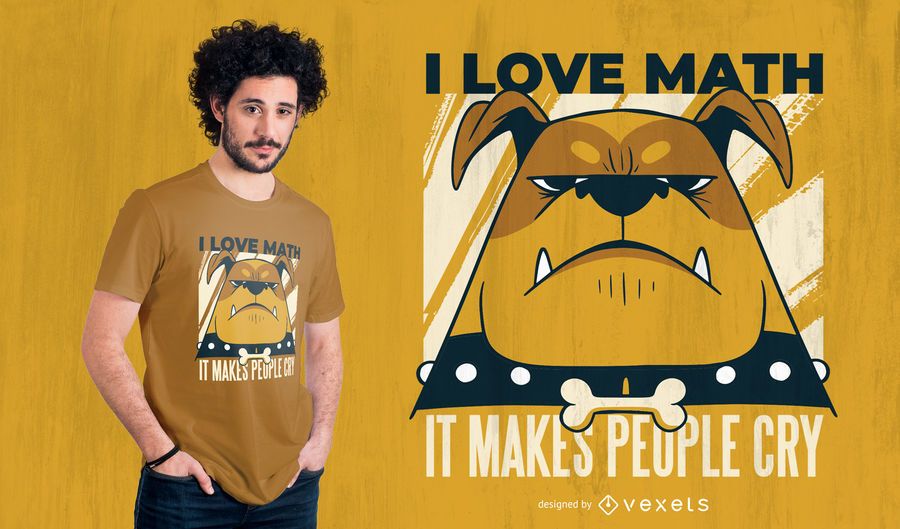 Diseño de camiseta de cita de matemáticas de perro Diseño de camiseta de cita de matemáticas de perro