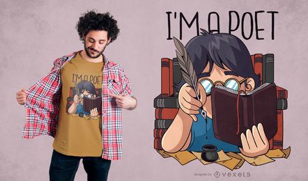 Poet quote t-shirt design Poet quote t-shirt design