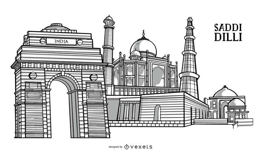 Delhi City Building Landmark Design Delhi City Building Landmark Design