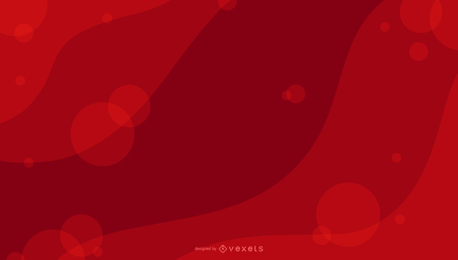 Fondo Rojo Resumen Círculos Ondas - Descargar Vector