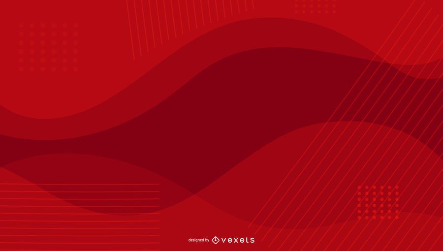 Diseño ondulado de fondo rojo Diseño ondulado de fondo rojo