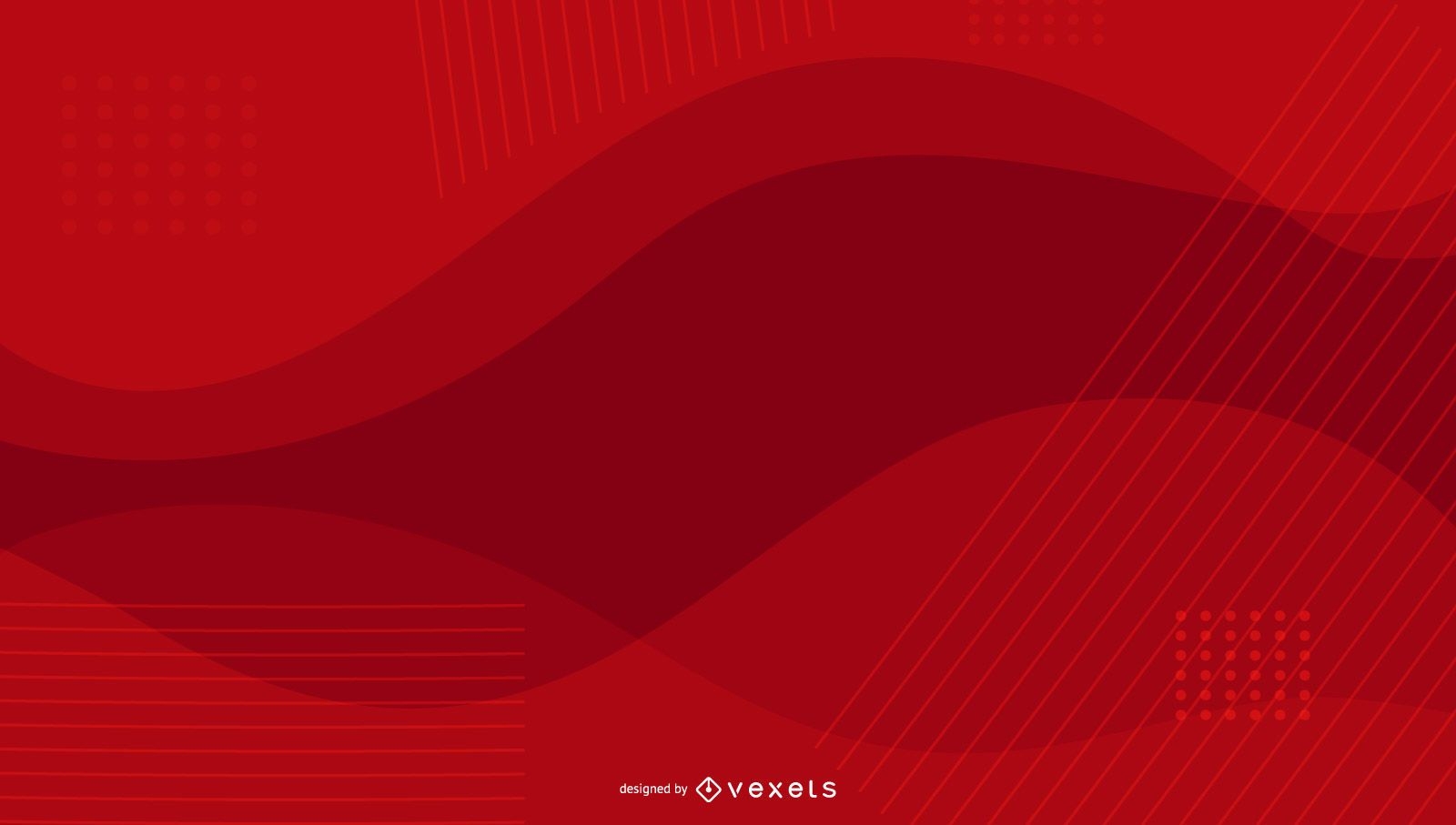 Wellenförmiges Design des roten Hintergrunds