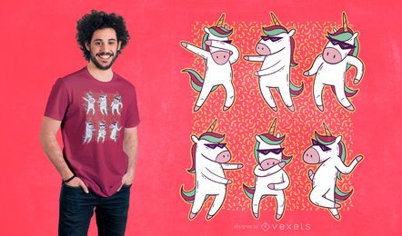 Unicorn Dancing T-shirt Design Unicorn Dancing T-shirt Design