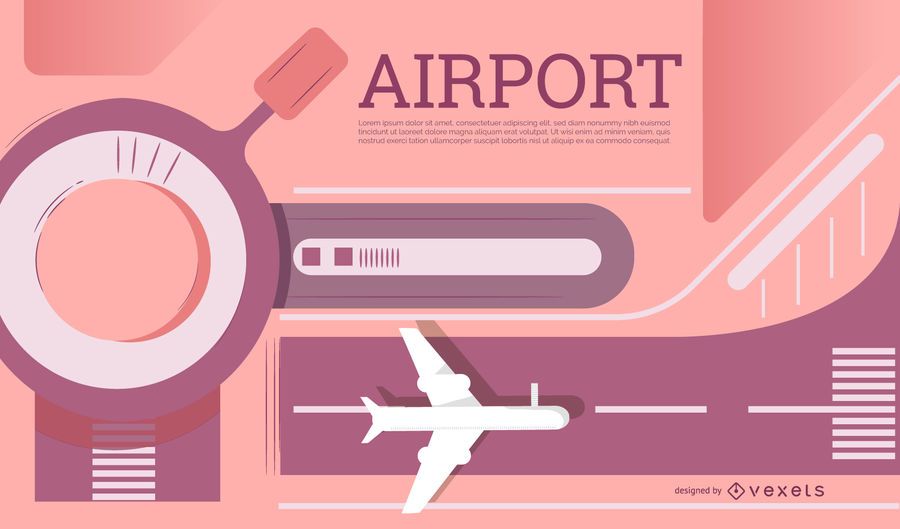 Airport Editable Banner Design Airport Editable Banner Design