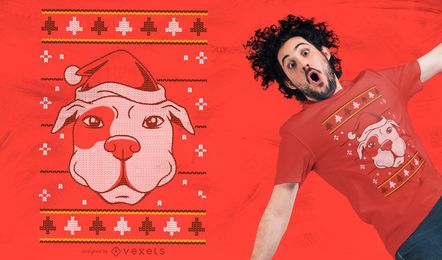 Hässlicher Pullover Hund T-Shirt Design