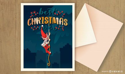 Tarjeta de navidad elf design Tarjeta de navidad elf design