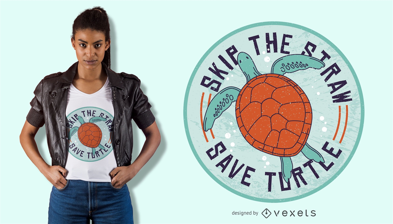 Dise?o de camiseta Save Sea Turtles