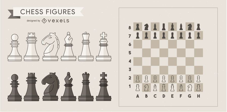 Chess Pieces Element Set Chess Pieces Element Set