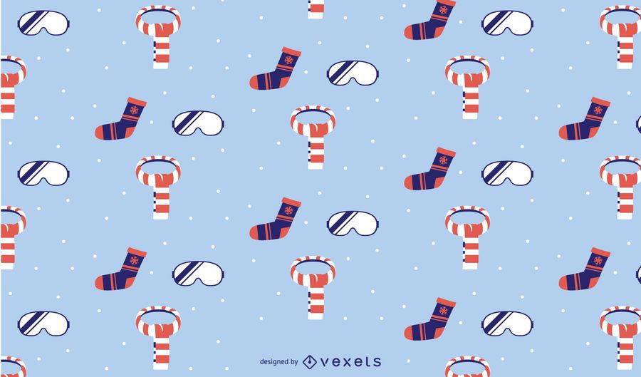 Winter elements pattern design Winter elements pattern design