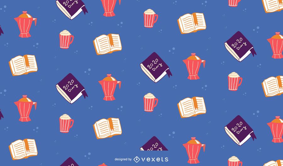 Winter books pattern design Winter books pattern design