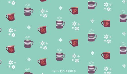 Projeto de padrão de bebidas de inverno