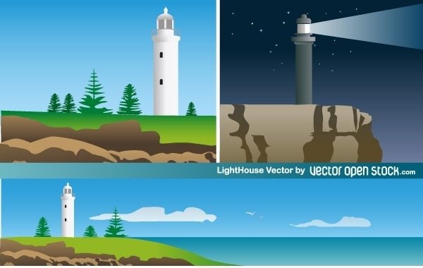 Leuchtturm Illustration