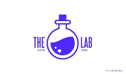 Design de logotipo do laboratório de química