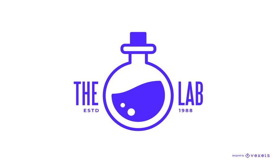 Design de logotipo de laboratório de química Design de logotipo de laboratório de química