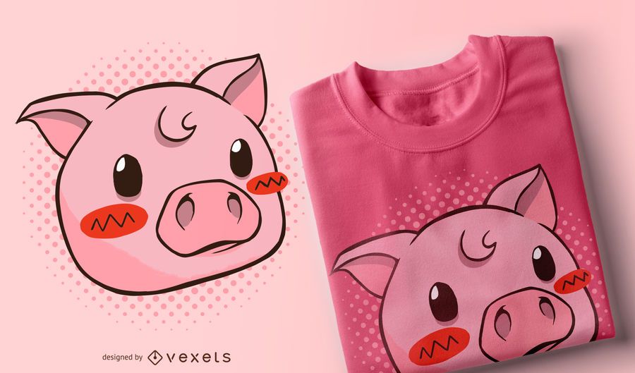 Cute pig t-shirt design Cute pig t-shirt design